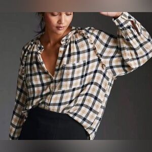 Anthropologie Pilcro Plaid Button Down